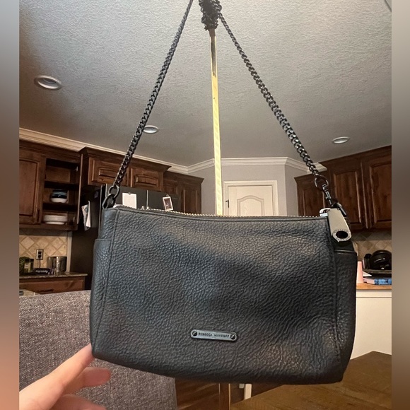 Rebecca Minkoff Black Textured Leather Bag - Picture 2 of 8